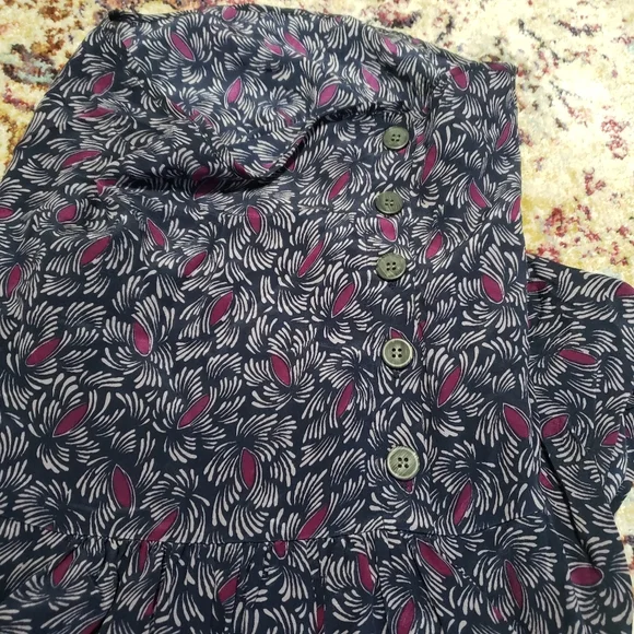 Anthropologie Odille Cowl Neck Cap Sleeve Silk Blouse Size 2 - Picture 6 of 12